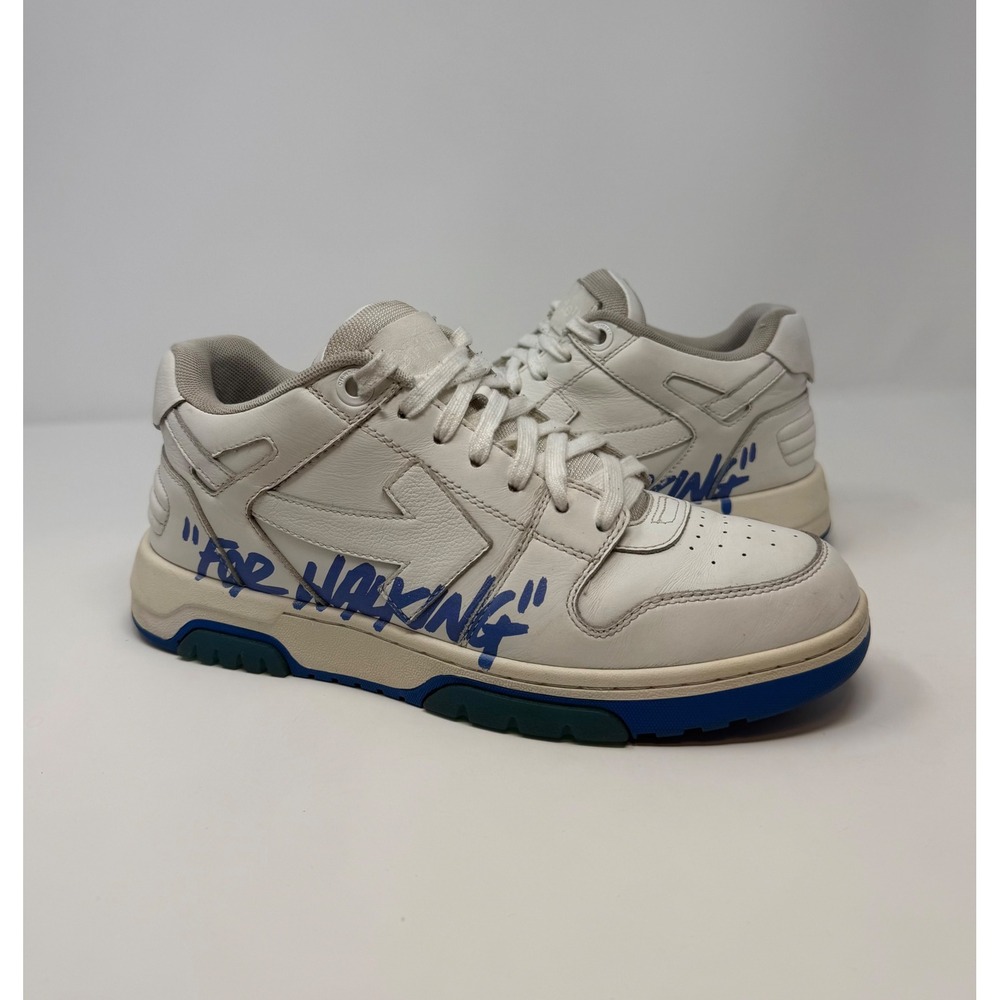 Off-White Out of Office "For Walking" Sneaker Blue Size 9 US 42 EU